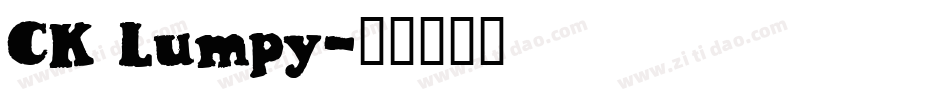 CK Lumpy字体转换